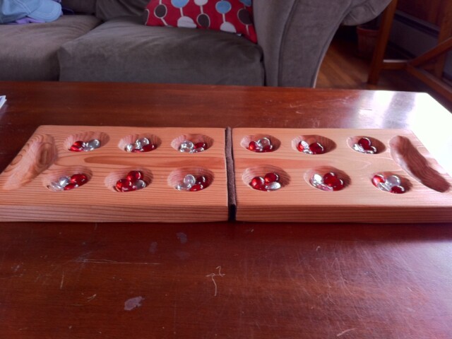 Just an evening game of mancala with jace while Kik and ty are at friends’