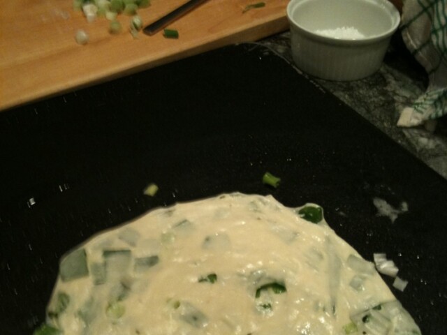 Making scallion pancakes