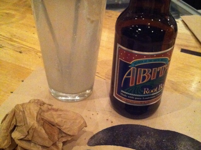 Umami burger and root beer float