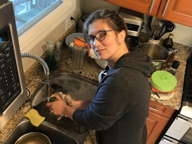 Scrubbing the produce